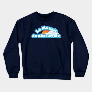 Le Massif de Charlevoix Vintage Mountain Sunset Crewneck Sweatshirt